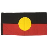 Aboriginal Flag with Sleeve 1800mm x 900mm (Knitted)