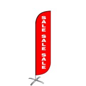 Sale Sale Sale Red Feather Flag