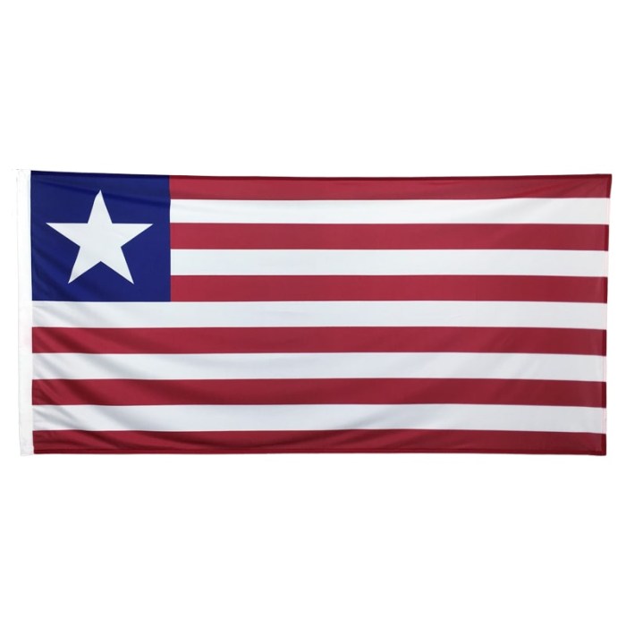 Liberia Flag 1800mm x 900mm (Knitted)