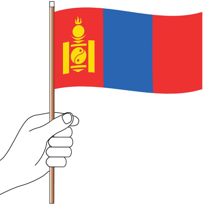 Hand Flag | Mongolia Handwaver | Flags & Banners | Custom Printing ...