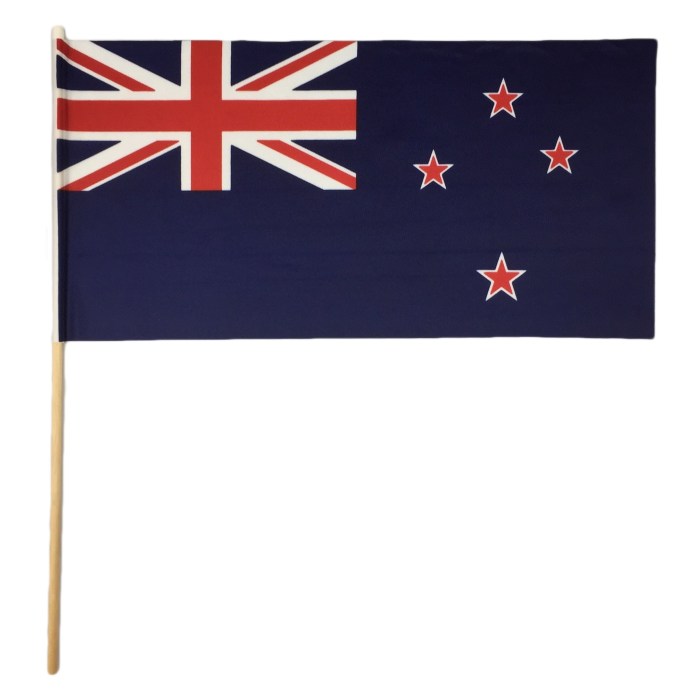 New Zealand Large Hand Flag Handwaver