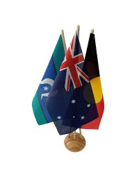 Australian, Aboriginal and TSI Desk Flag Set