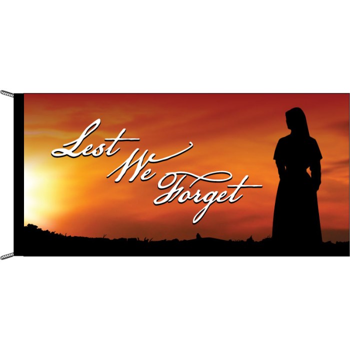 Lest We Forget Sunset Nurse Flag Header And Loops 1800 X 900mm Flags Banners Custom Printing Marquees Flagworld