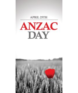 Anzac Day Flag - Red Poppy (27)