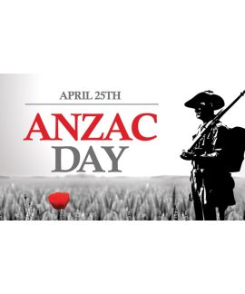 ANZAC Day Flag  -  Soldier and Red Poppy (61)