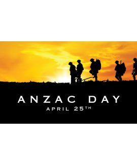 ANZAC Day Flag  -  Soldier and Red Poppy (62)