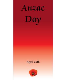 ANZAC Day Flag - Red Gradient (67)