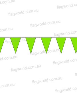 Pennant Bunting Fluoro Green No 16