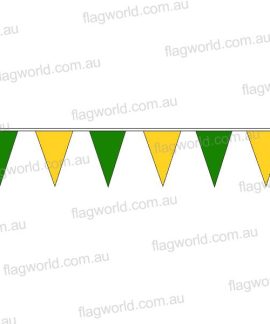 Pennant Bunting Green & Gold