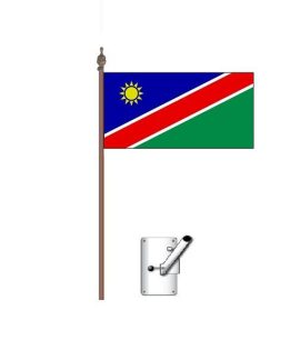 Namibia Flag Bracket and Pole Kit