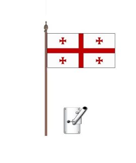 Georgia Flag Bracket and Pole Kit