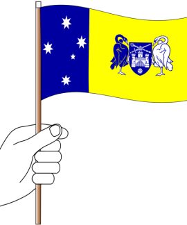 ACT State Handwaver Hand Flag