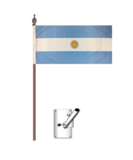 Argentina Flag (emblem) Bracket and Pole Kit