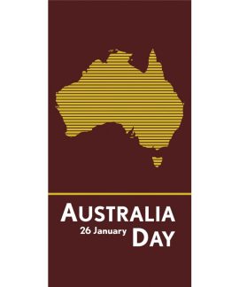 Australia Day Flag Red Yellow Stripes (36)