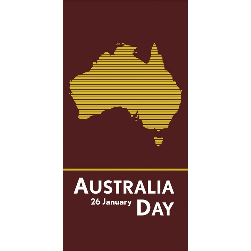 Australia Day Flag Red Yellow Stripes (36)