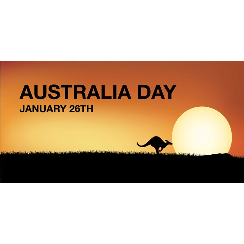 Australia Day Flag Sunset Horizontal (45)