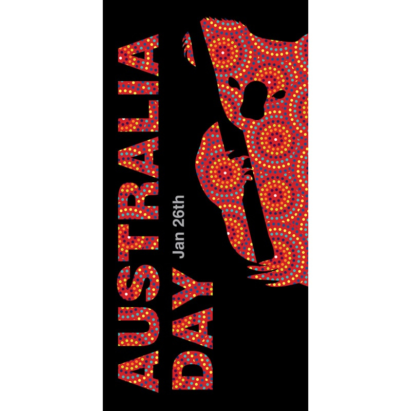 Australia Day Flag Koala (52)