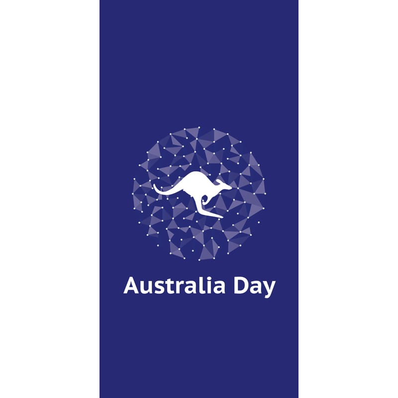 Australia Day Flag Circle Blue (9)
