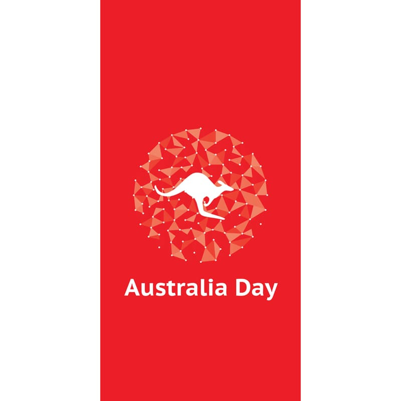 Australia Day Flag Circle Red (10)