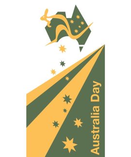  Australia Day Flag Green Gold (18)