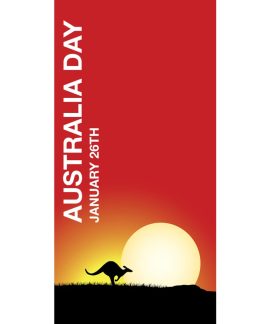 Australia Day Flag Red Sun (17)