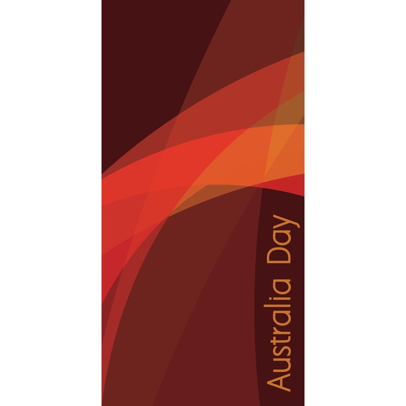 Australia Day Flag Orange Swirl (8)