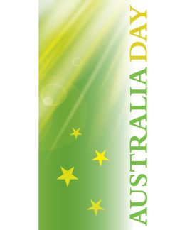Australia Day Flag Light Green Stars (40)