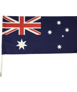 Australian Car Flag & Pole Set 560mm x 280mm (Knitted)