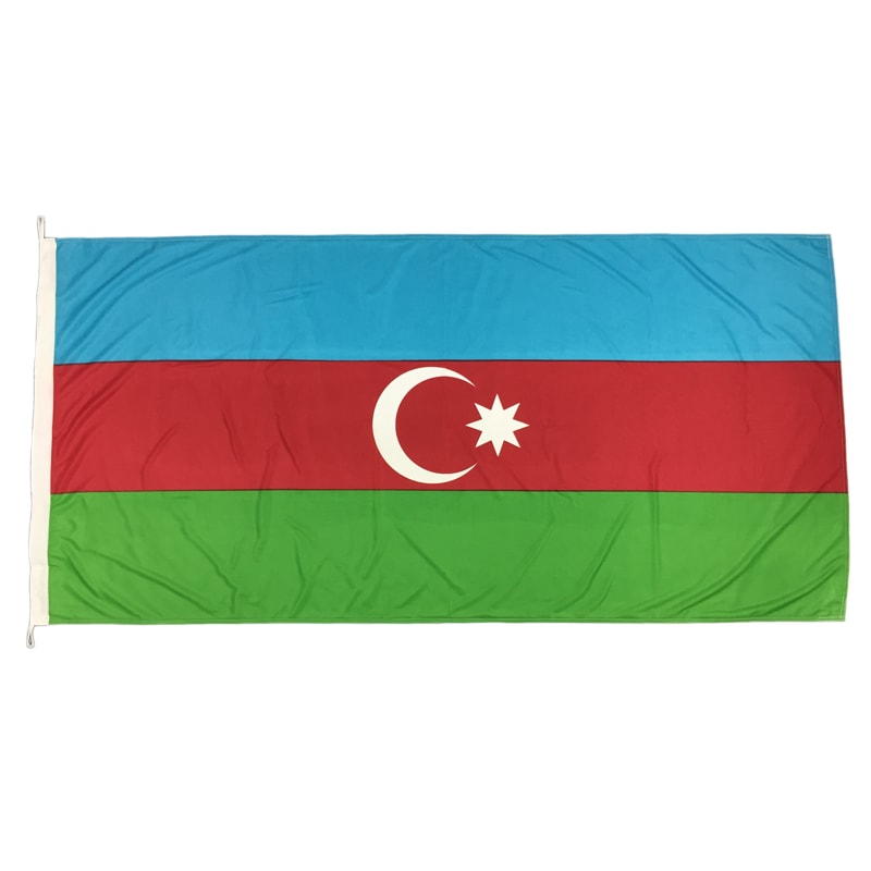 Azerbaijan Flag 1800mm x 900mm (Knitted)