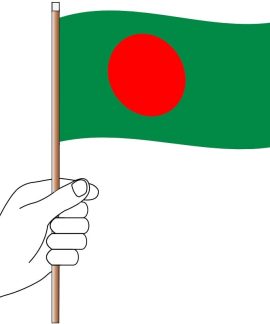 Bangladesh Hand Flag Handwaver