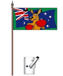 Battle Flag of Australia Bracket and Pole Kit