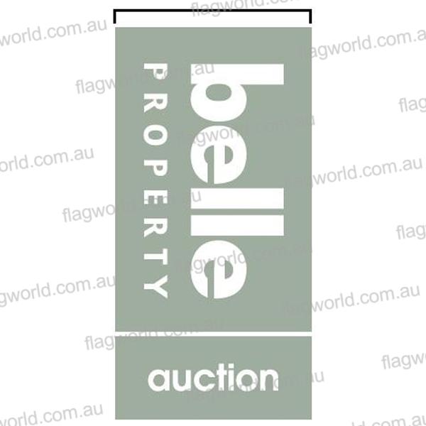 Belle Property auction flag design