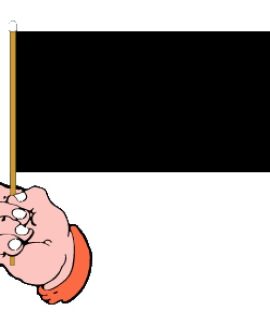Black Hand Flag Handwaver