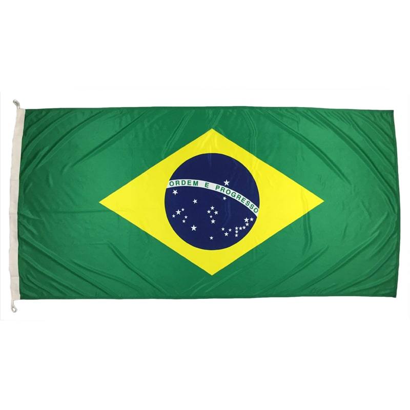 Brazil Flag 1800mm x 900mm (Knitted)