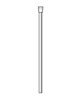 Pole with plastic knob