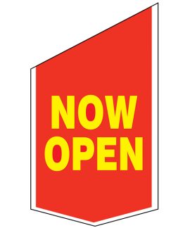 Now Open Shop Front Banner