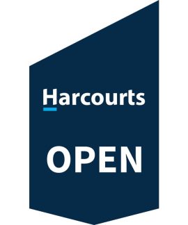 Harcourts Open Shop Front Banner