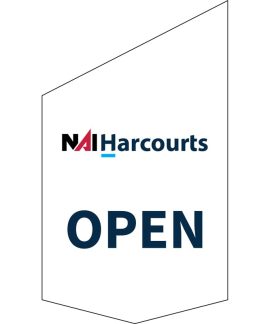NAI Harcourts Open Shop Front Banner