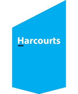 Harcourts Corporate Shop Front Banner Cyan