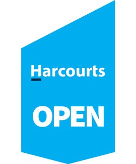 Harcourts 'Open' Shop Front Banner