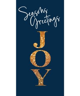 Christmas Flag Blue Seasons Greetings Joy (103)