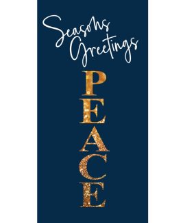 Christmas Flag Blue Seasons Greetings Peace (104)