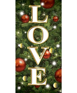 Merry Christmas Flag Love Tree Background (117)