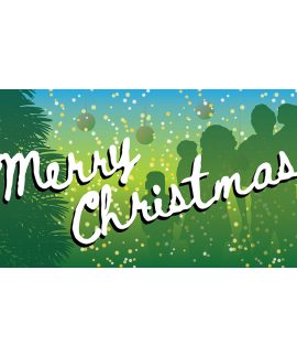 Merry Christmas Horizontal Flag