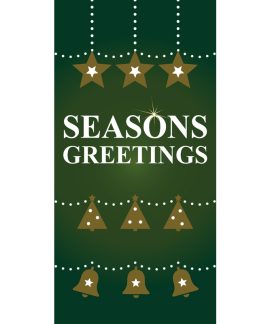 Christmas Flag Green Seasons Greetings  (97)