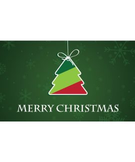 Merry Christmas Green with Tag Horizontal (20)
