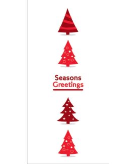 Seasons Greetings Christmas Flag Red  (75)