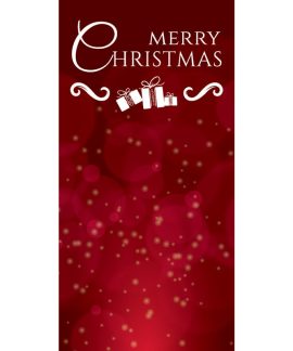 Merry Christmas Flag Red  (77)