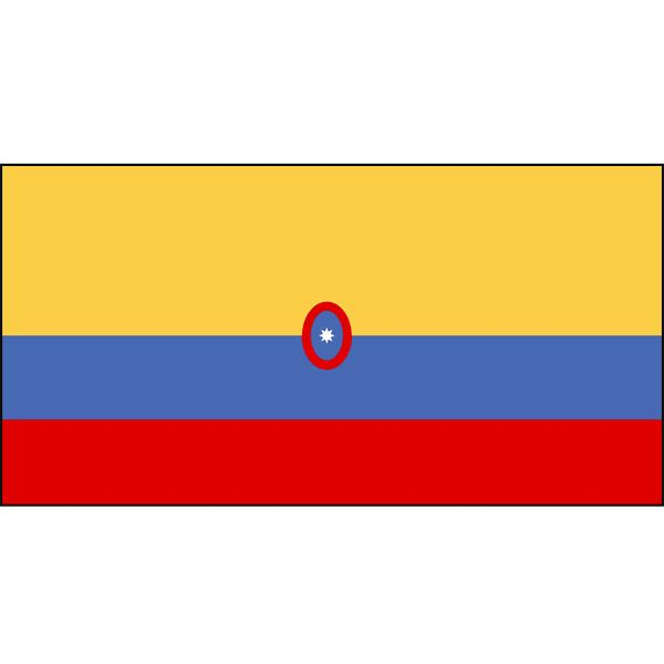 Colombia Flag with Emblem 1800mm x 900mm (Knitted)