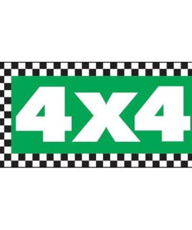 4x4 Chq Border Flag